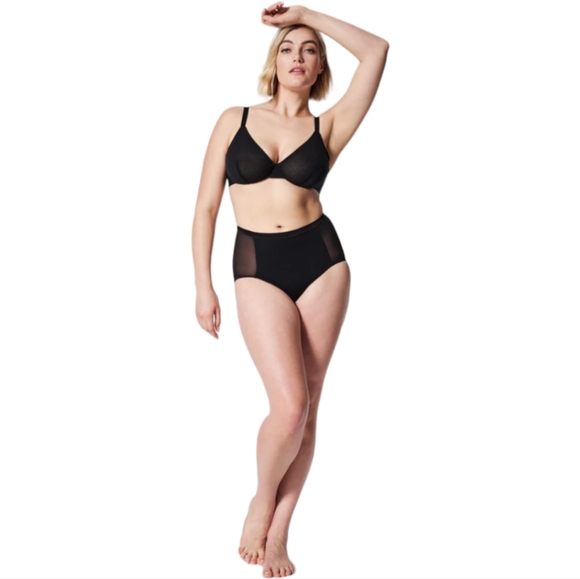 Spanx SheerFlex Fit-to-You Bra Adjustable Very Black Medium D/DDD NWT - Picture 5 of 11